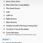 Styx Setlist