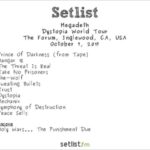 MDeth Setlist
