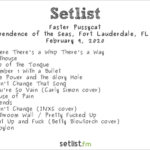Faster Pussycat Setlist
