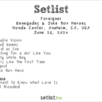 Foreigner setlist