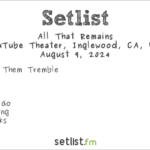 ATR setlist