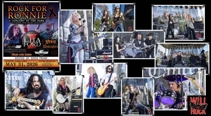 LITA FORD Headlines the 2026 ROCK FOR RONNIE Concert/Fundraiser – Autry Museum – 5/31/2026